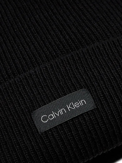 CALVIN KLEIN Sieviešu cepure ar vilnu un kašmiru, Essential Knit Beanie