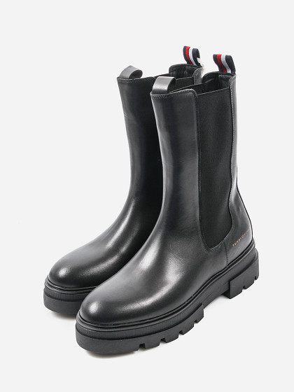 TOMMY HILFIGER Sieviešu zābaki, Monochromatic Chelsea Boot