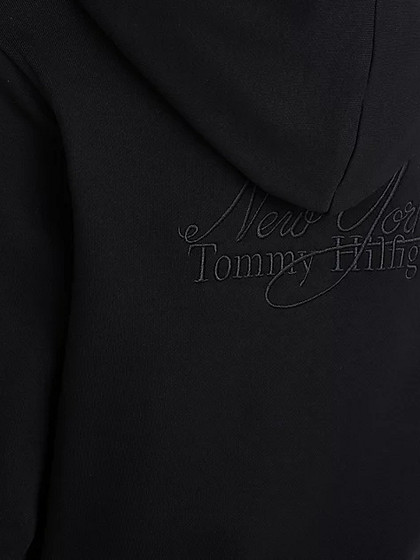TOMMY HILFIGER Sieviešu aktīva brīvā laika džemperis, REG SHORT VLVT TRIM