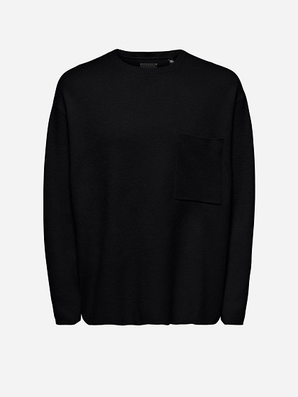 ONLY&SONS Мужской свитер, ONSKYLE RELAXED FIT POCKET KNIT