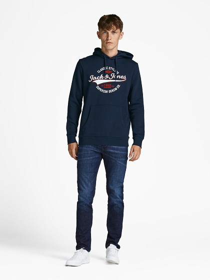 JACK&JONES Мужской джемпер, WHLOGO SWEAT HOOD