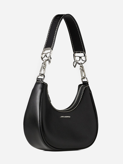 KARL LAGERFELD Sieviešu soma, K/IKONIK LOCK MOON SHOULDER BAG