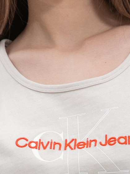 CALVIN KLEIN JEANS Sieviešu T-krekls, TWO TONE MONOGRAM