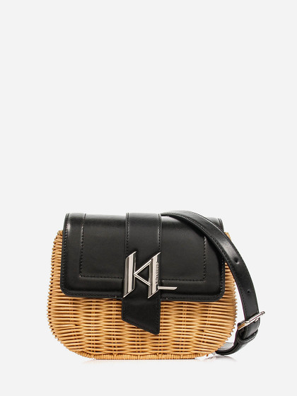 KARL LAGERFELD Женская сумка, K/SADDLE WICKER CROSSBODY