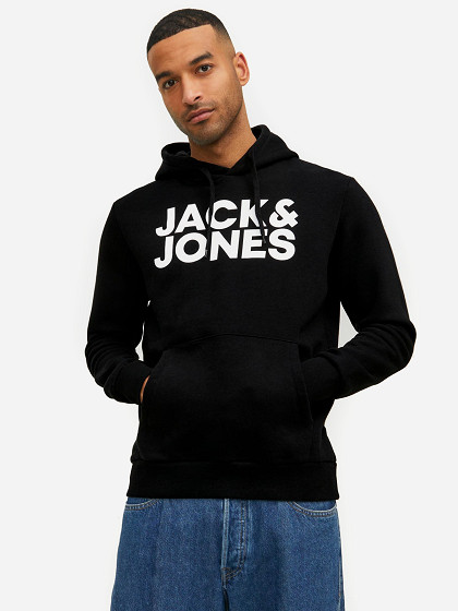 JACK&JONES Vīriešu džemperis ar kapuci, JJECORP