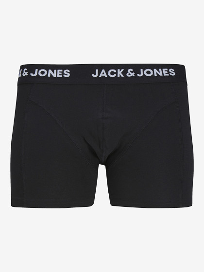 JACK&JONES Vīriešu apakšbikses, 3 gab., JACANTHONY TRUNKS 3 PACK BLACK