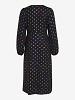 VILA Повседневное женское платье, VIELLA V-NECK FOIL WRAP MIDI DRESS/KA