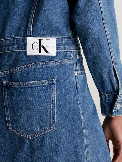 CKJ Женское джинсовое платье, DENIM SHIRT DRESS
