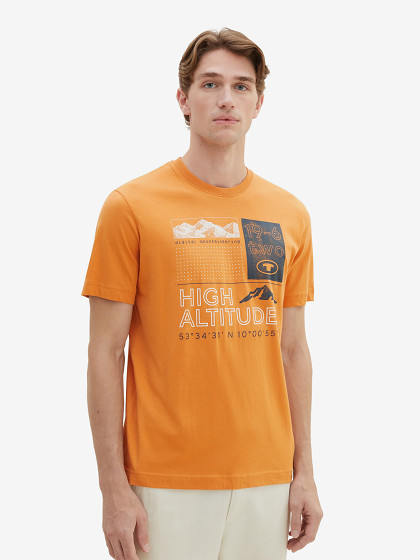 TOM TAILOR Мужская футболка, T-SHIRT WITH A PRINT