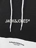 JACK&JONES Vīriešu džemperis, JJERYDER BLOCKING SWEAT HOOD NOO