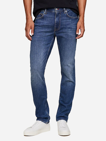 TOMMY HILFIGER Мужские джинсы, DENTON FITTED STRAIGHT FADED JEANS