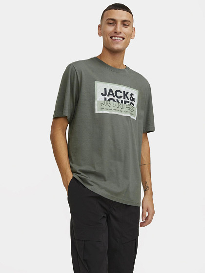 JACK&JONES Мужская футболка, JCOLOGAN TEE SS CREW NECK SS24 LN