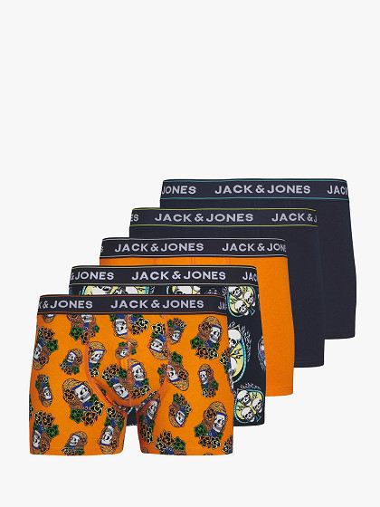 JACK&JONES Vīriešu apakšbikses, 5 gab., JACTRIPLE SKULL TRUNKS 5 PACK