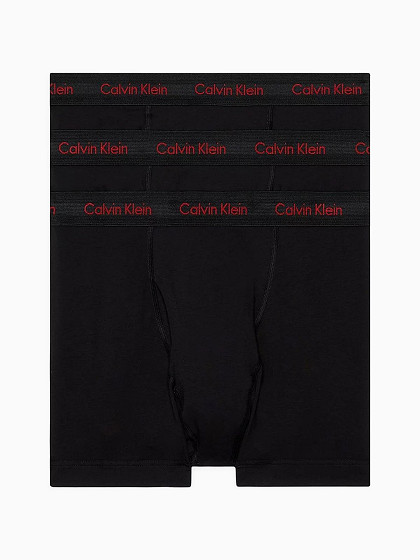 CALVIN KLEIN UNDERWEAR Vīriešu apakšbikses, 3gab., 3 PACK TRUNKS - COTTON STRETCH WICKING CALVIN KLEIN