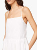 TOMMY HILFIGER Sieviešu vasaras kleita ar linu, LINEN MIDI SLIP DRESS