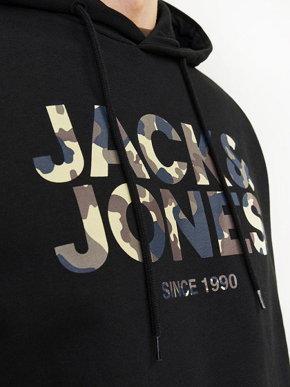 JACK&JONES Vīriešu džemperis ar kapuci, JAMES