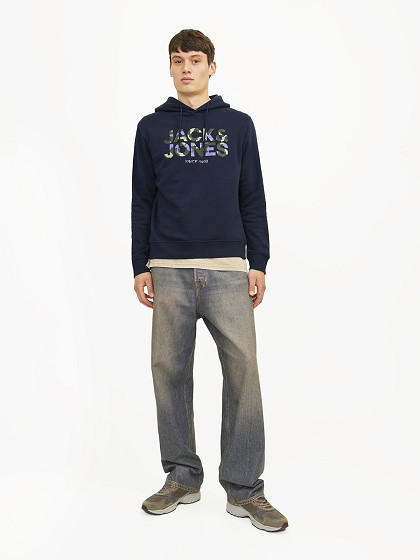 JACK&JONES Vīriešu džemperis ar kapuci, JAMES