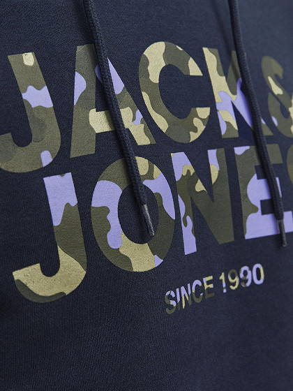 JACK&JONES Vīriešu džemperis ar kapuci, JAMES