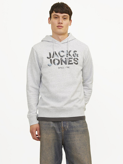 JACK&JONES Vīriešu džemperis ar kapuci, JAMES