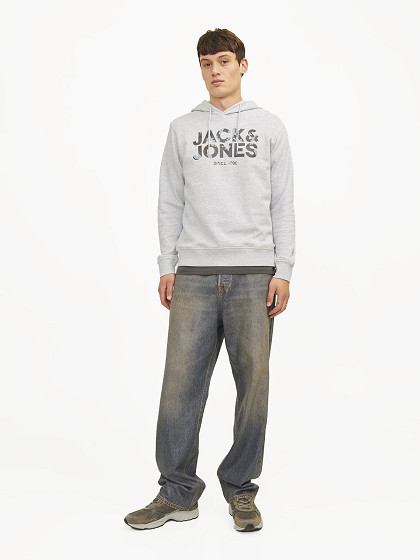 JACK&JONES Vīriešu džemperis ar kapuci, JAMES