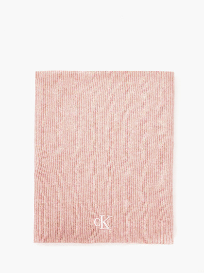 CALVIN KLEIN Sieviešu šalle ar vilnu, THICK EMBROIDERY SCARF