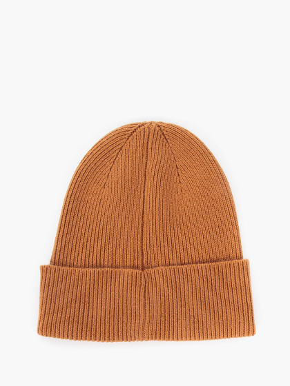 CALVIN KLEIN Sieviešu cepure ar vilnu un kašmiru, CK EMBROIDERY FINE RIB BEANIE