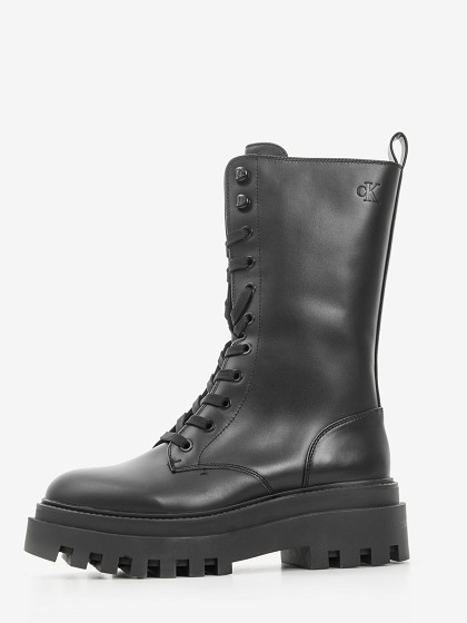 CALVIN KLEIN Sieviešu garie zābaki, FLATFORM LACE UP BOOT MG