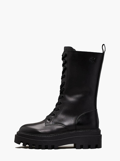 CALVIN KLEIN Sieviešu garie zābaki, FLATFORM LACE UP BOOT MG