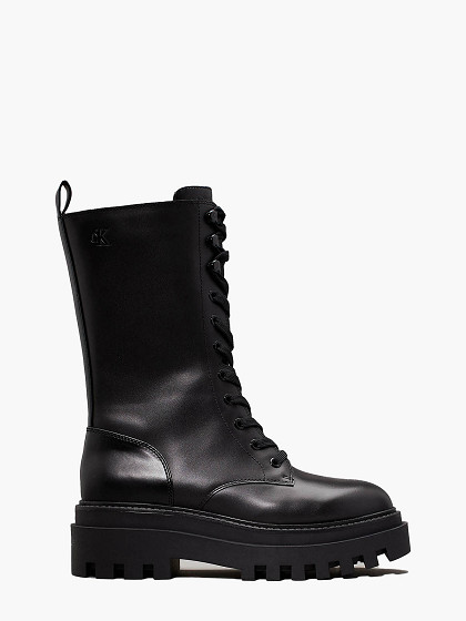 CALVIN KLEIN Sieviešu garie zābaki, FLATFORM LACE UP BOOT MG