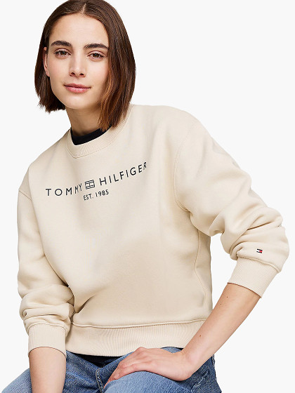 TOMMY HILFIGER Sieviešu džemperis, MORN REG CORP LOGO C-NK