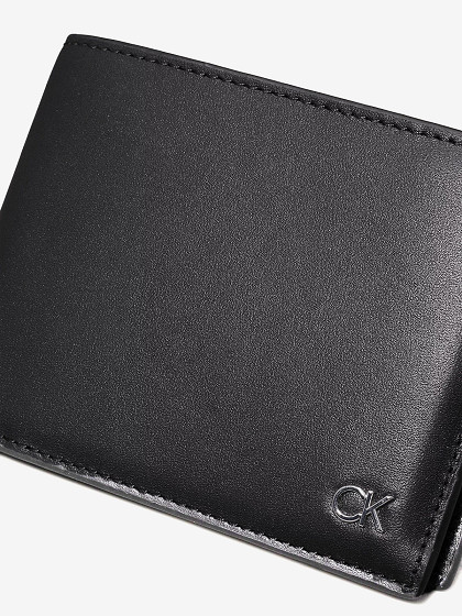 CALVIN KLEIN Мужской кошелек, METAL CK TRIFOLD 10CC W/COIN