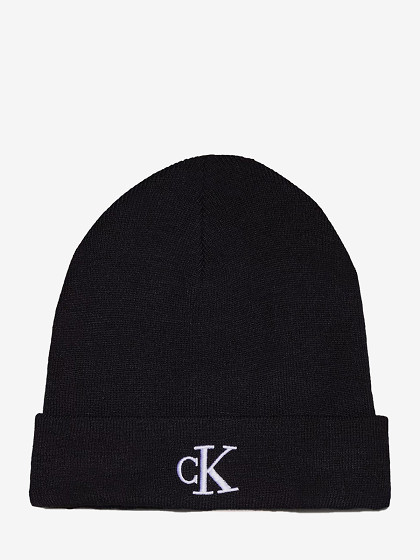 CALVIN KLEIN Vīriešu cepure, MONOGRAM EMBRO BEANIE