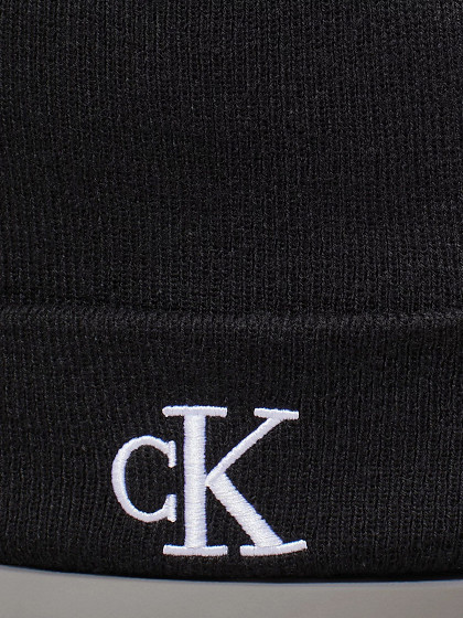 CALVIN KLEIN Vīriešu cepure, MONOGRAM EMBRO BEANIE