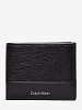 CALVIN KLEIN Vīriešu naudas maks, SUBTLE MIX BIFOLD 5CC W/COIN