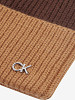 CALVIN KLEIN Cepure ar vilnu un kašmiru, CK METAL TWO-TONE CHUNKY BEANIE