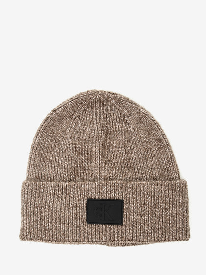 CALVIN KLEIN Vīriešu cepure, RUBBERIZED BEANIE