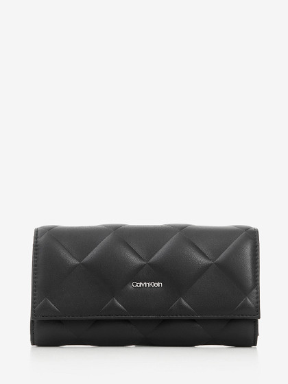 CALVIN KLEIN Женский кошелек, DIAMOND QUILT LARGE TRIFOLD