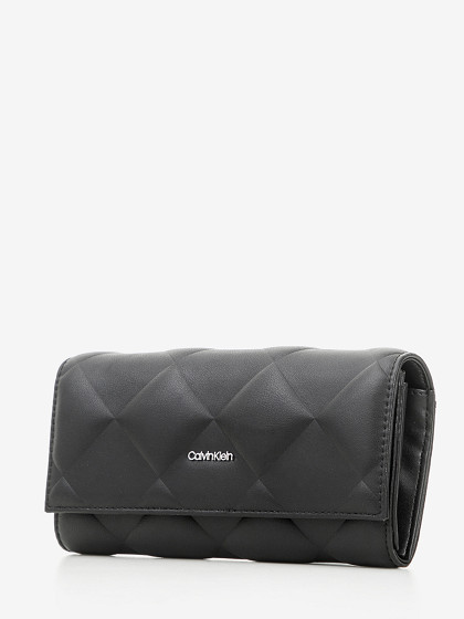 CALVIN KLEIN Женский кошелек, DIAMOND QUILT LARGE TRIFOLD