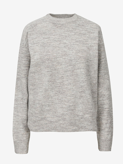 CALVIN KLEIN Женский свитер с шерстью, SOFT HEATHER C-NECK SWEATER