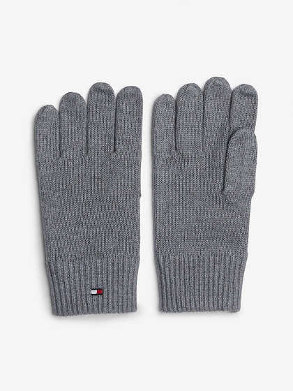 TOMMY HILFIGER Мужские перчатки с кашемиром, ESSENTIALS FLAG GLOVES