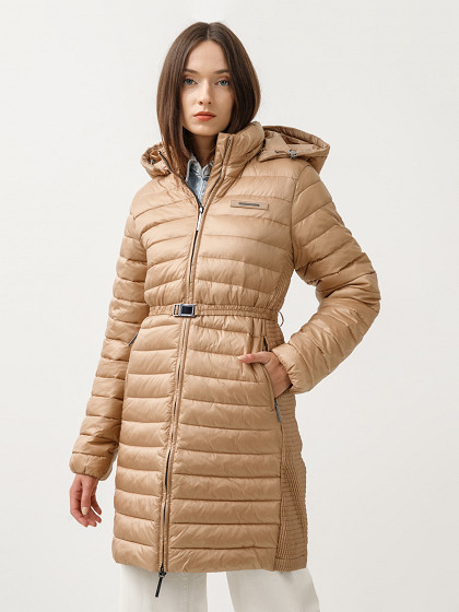 CALVIN KLEIN Sieviešu ziemas jaka, LW PADDED SMOCKING KNEE COAT