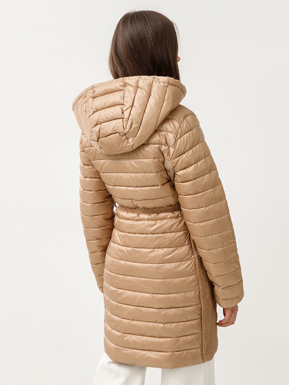 CALVIN KLEIN Женская зимняя куртка, LW PADDED SMOCKING KNEE COAT