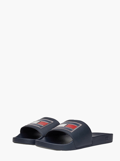 TOMMY HILFIGER Vīriešu pludmales čības, FLAG HILFIGER POOL SLIDE