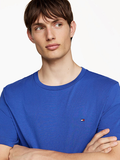 TOMMY HILFIGER Vīriešu krekls ar īsām piedurknēm, ESSENTIAL REG FIT HEATHER TEE