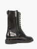 CALVIN KLEIN Sieviešu ādas apavi, FLAT MID LACE UP BOOT LTH