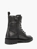 CALVIN KLEIN Sieviešu ādas apavi, COMBAT BOOT MID ZIP LTH IN CALF