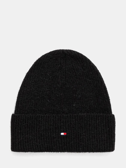 TOMMY HILFIGER Sieviešu cepure ar vilnu, ESSENTIAL FLAG FUZZY BEANIE